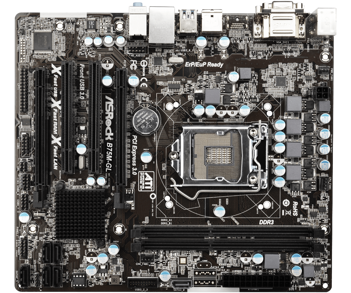 Обзор asrock b75m gl